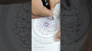 Spirograph Design spirograph drawing artist artwork art spirographart asmr spirographasmr [upl. by Ardnama]