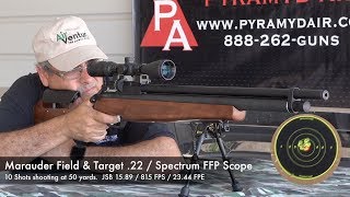 Benjamin Marauder Field and Target 22 Affordable Accurate Consistent  Review by AirgunWeb [upl. by Arriat]