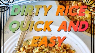 Quick And Easy Dirty Rice Recipe [upl. by Jandy]