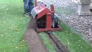 Trenchnedge Trencher 13hp Irrigation amp Deep Drain Tile Model [upl. by Shaum]