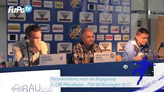 Pressekonferenz nach 1 CfR Pforzheim vs FSV 08 Bissingen am 21102017 [upl. by Vasileior]