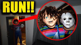 if you see CHUCKY and MICHAEL MYERS CAPTURE YOUR FRIENDS RUN YOU CANT ESCAPE [upl. by Oraneg]