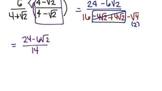 Rationalizing The Denominator [upl. by Roanna]