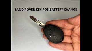 Land Rover Freelander Discovery Key Fob Battery Replacement [upl. by Arrakat]