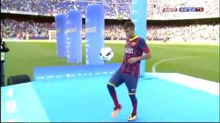 Neymars Presentation in Barcelona FULL PRESENTATION [upl. by Serg]