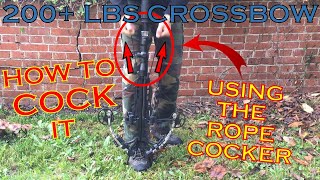 44 how to properly use a crossbow rope cocker [upl. by Whipple211]