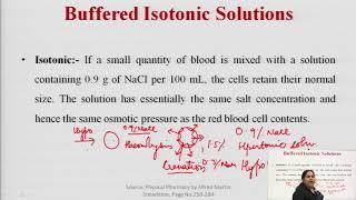 Buffered Isotonic Solutions [upl. by Rodama]