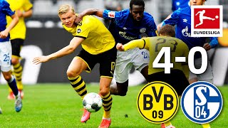 Borussia Dortmund vs FC Schalke 04 I 40 I Haaland Guerreiro amp Hazard Goals in Revierderby Win [upl. by Eerised754]