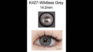 K427Wildless grey contact lens softlens beauty coloredlenses eyelenses contactlenses makeup [upl. by Peggie384]