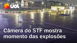 Explosões em Brasília Vídeo mostra ação de homem com bombas em frente ao prédio do STF [upl. by Jessalin]