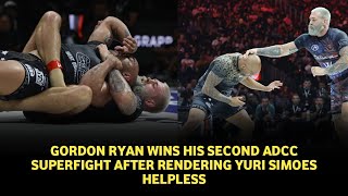 ADCC Superfight 2024 Highlights Gordon Ryan defeats Yuri Simoes with deadly submission [upl. by Hanfurd]