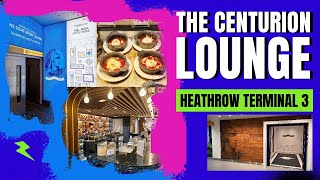 Exploring Heathrows Premium Lounge The Centurion Experience  Heathrow Terminal 3  T3 [upl. by Aretse]