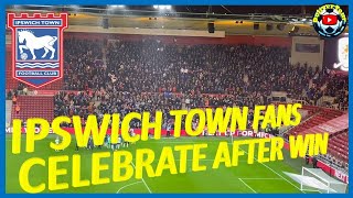 IPSWICH TOWN FANS AFTER WINNING AWAY AT MIDDLESBROUGH [upl. by Vinna]