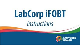 LabCorp iFOBT Instructions [upl. by Timon]