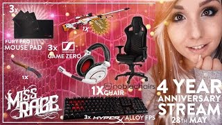 MASSIVE 4 years of streaming GIVEAWAY I Miss Rage [upl. by Beaston]