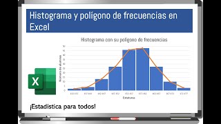 Histograma con polígono de frecuencias en Excel [upl. by Mccafferty383]