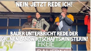 BAUER 🚜 unterbricht Rede GRÜNE Agrarministerin Staudte Niedersachsen BAUERNPROTEST Hannover Landtag [upl. by Cinom]