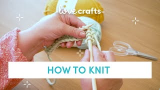 How to Knit  for absolute BEGINNERS [upl. by Romain]