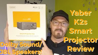 Yaber K2s Smart Projector Review  NFC SharingAlexa EnabledJBL SpeakersWifi 6 And 4K Upscaling [upl. by Hogarth]