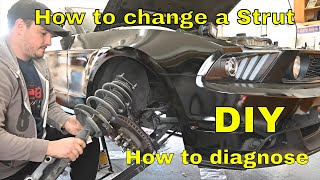 How to replace a Car Strut Mount  DIY full step by step [upl. by Amitak]