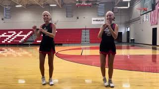 Adamsville HS football jr pro cheer pom dance [upl. by Farrel]