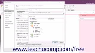 OneNote 2016 Tutorial Changing OneNote Options Microsoft Training [upl. by Aneehsit]