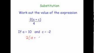 Substitution into Expressions [upl. by Raynah]