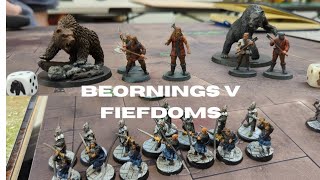 Beornings V Fiefdoms 500pts MESBG Battle Report [upl. by Rodgiva351]