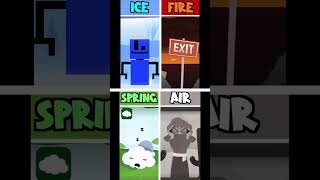 Incredibox  Cool As Ice VS Warm Like Fire VS Mild As Spring VS Dusty Like Air shorts [upl. by Cassandry]