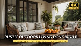 Rustic Patios amp Verandas Transform Your Outdoor Space with Farmhouse Vibes [upl. by Yennor939]