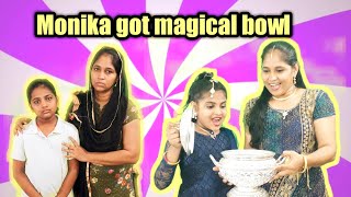 Monika got magic bowl  comedy video  Monika Prabhu [upl. by Waters]