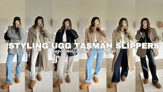 WAYS TO STYLE UGG TASMAN SLIPPERS FOR AUTUMNWINTER  great dupes for only £30 [upl. by Omocaig752]