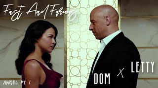 Dom ✘ Letty  Fast and Furious FMV  Angel Pt 1  Jimin JVKE Muni Long Kodak Black NLE Choppa [upl. by Lajib383]