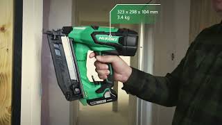 HiKOKI NT1865DADMB Cordless Finish Nailer for consistent nailing performance [upl. by Jeddy]