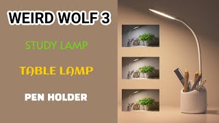 WEIRD WOLF 3 Colour Mode LED LAMP with Pen HolderMust Have Item [upl. by Icat]