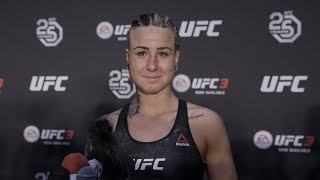 UFC 223 Ashlee EvansSmith Explains Why She Choked Up During Walkout [upl. by Eittam]