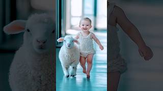 Adorable Baby and Sheep Fusion Delights the Audience [upl. by Maddie]