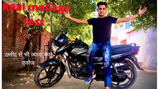 Hero super splendor 2016 modal real mileage test [upl. by Loring]