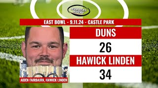 POST MATCH REACTION  DUNS 2634 HAWICK LINDEN  91124  EAST BOWL [upl. by Emanuel]