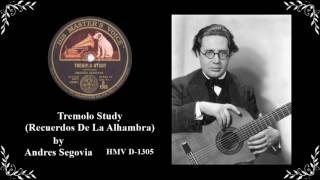 78 RPM Andres Segovia  Recuerdos De La Alhambra [upl. by Jorry]