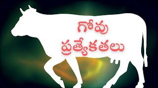 గోవు ప్రత్యేకతలు Govu pratyekathalu [upl. by Thetisa]