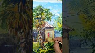 Watercolour landscape painting ❤️watercolourpainting watercolourcalligraphy painting art [upl. by Manuel]