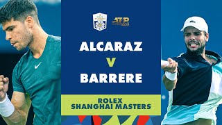 Carlos Alcaraz vs Gregoire Barrere Highlights  Rolex Shanghai Masters 2023 [upl. by Ardnuahc793]