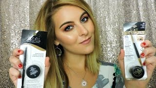 Milani Stay Put Brow Color VS Ardell Brow Pomade  Comparison  Demo [upl. by Riggins]