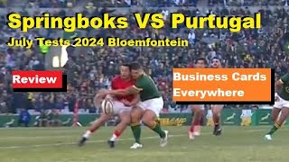 Review Springboks VS Portugal July Tests 2024 Analysis Reaction amp Recap [upl. by Etnom942]