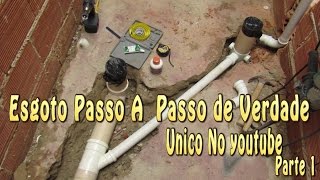 Esgoto passo a passo Único no Youtube Parte 1  StepbyStep Sewer Unique on Youtube Part 1 [upl. by Atiuqehc]