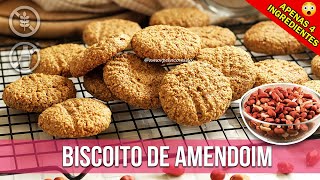 BISCOITO DE AMENDOIM 4 INGREDIENTES [upl. by Berger]