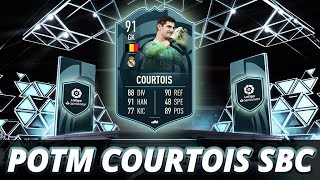 POTM COURTOIS SBC FIFA 22 CHEAPEST SOLUTION  NO LOYALTY [upl. by Ylatan]