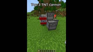 Top 3 Best TNT cannon in Minecraft minecraft [upl. by Kwan653]