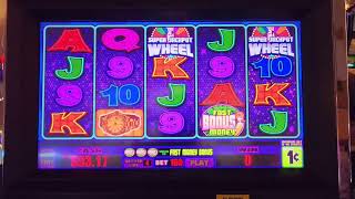 Super Jackpot Wheel Bonus FJslots956  Kickapoo Lucky Eagle Casino [upl. by Ahsial]